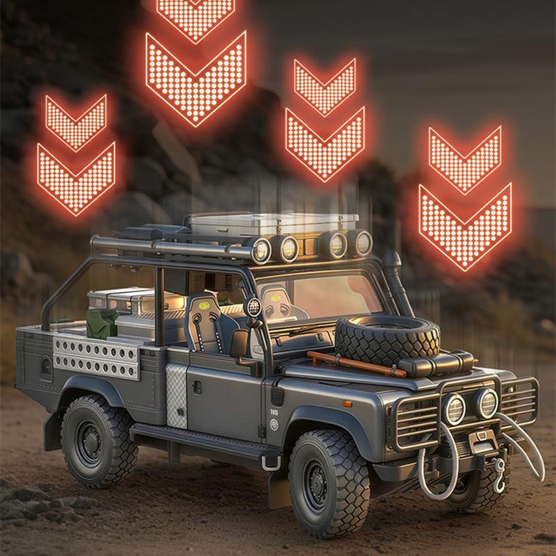 1/24 Land Range Rover Defender 110 Tomb LE Legierungs-Pickup-Automodell Diecasts Geländewagen Automodell Ton Licht Kinderspielzeug Geschenk