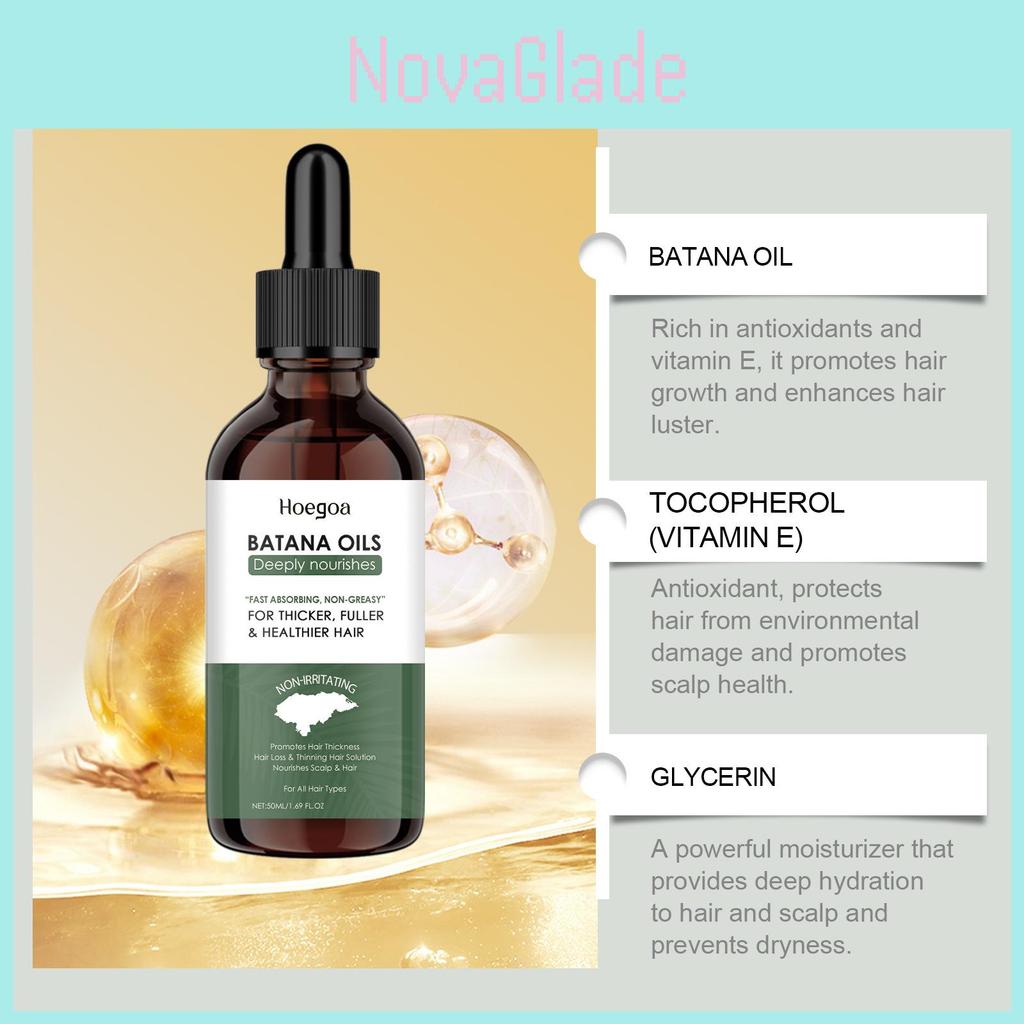 Hoegoa Batana Oil Nourishing Hair Care Oil For Strong And Smooth Hair Scalp Treatment