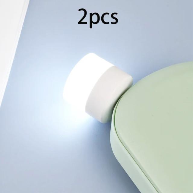 1/2pcs USB Light LED Usb Lamp Eye Protection Reading Light Computer Reading Lamp Mobile Power Charging Book Lamps Night Light