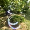 1~10PCS Bird Repellent Pet Thickening Elastic Lanyard Reflective Strong Flash Garden Decoration Wind Spinner Spiral Laser
