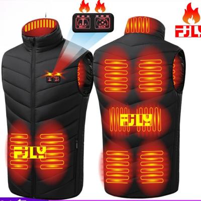 Intelligent Heating and Warm 9 Zone Down Jacket for Winter New Men's Heat Vest Electric Cotton Vest Constant Temperature Cotton Jacket