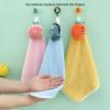 Washroom Animal Hand Towel Kitchen Bathroom Coral Velvet Hanging Towels Water Absorbent Dishcloth Washcloth Home