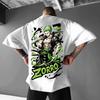 2026 Peripheral Products Zoro Oversized Printing Men's Streetwear T-Shirt Summer Casual Cotton Breathable Casual Tops