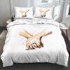 3D Creative Romantic and Beautiful Bedding Couple Down Duvet Cover Pillowcase 2/3pc King Queen Bed Cover Set Home Textile Gift