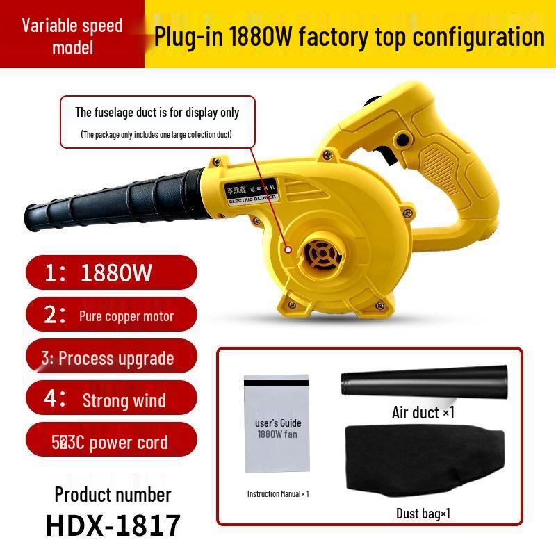 220V High-Power Industrial Blower Dryer and Vacuum Cleaner for Dust and Ash Removal