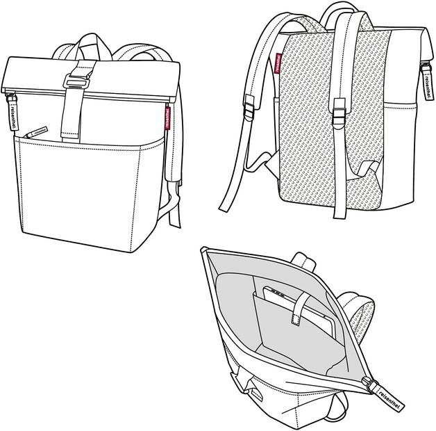 Рюкзак Reisenthel Rolltop twist silver (EK7052)