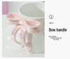 Lux Ceramic Bow Mug - Elegant Wedding Party Favor Coffee Cup