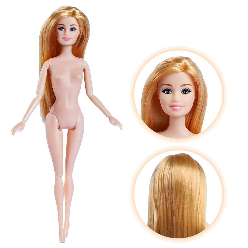 30cm DIY Dress Up Fashion BABI Princess Nude Doll 1/6 BJD Body Nude Figure Multi-joint Movable Girls Play House Toy Gifts