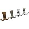 Wall Mounted Clothes Hanger Racks Fashion Bathroom Wall Hangers 2 Hooks Robe Coat Wall Hooks with Screws Furniture Hardware