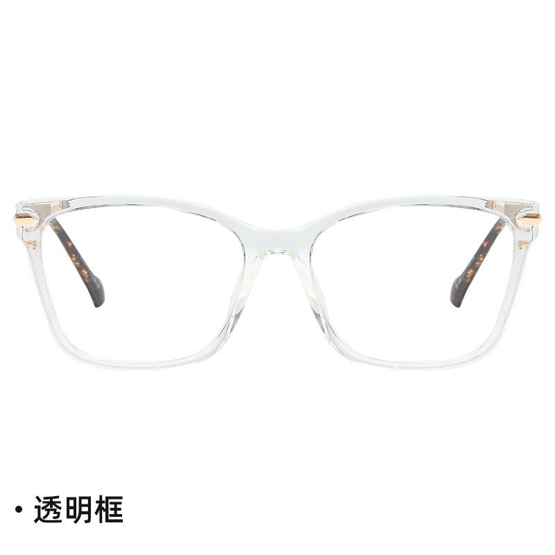 TM new European and American fashion trend tr metal mixed flat mirror can be matched with myopia frame glasses