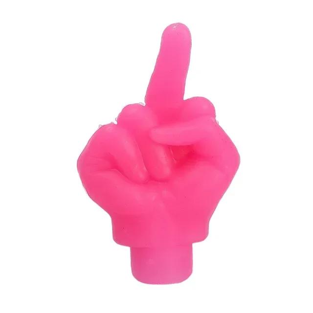 Personality Decor Car Middle Finger Styling Tire Valve Cap Wheel Nozzle Dustproof Waterproof Tyre Valve Stem Caps Accessories