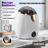 Mini Semi Automatic Single Tub Washing Machine with Top Transparent Window 5kg Capacity Household Use Metal & Plastic