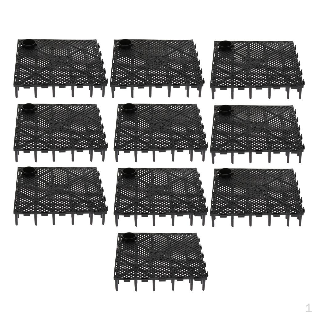 Plastic Aquarium Fish Tank Bottom Filter Board Plate 10 PCS