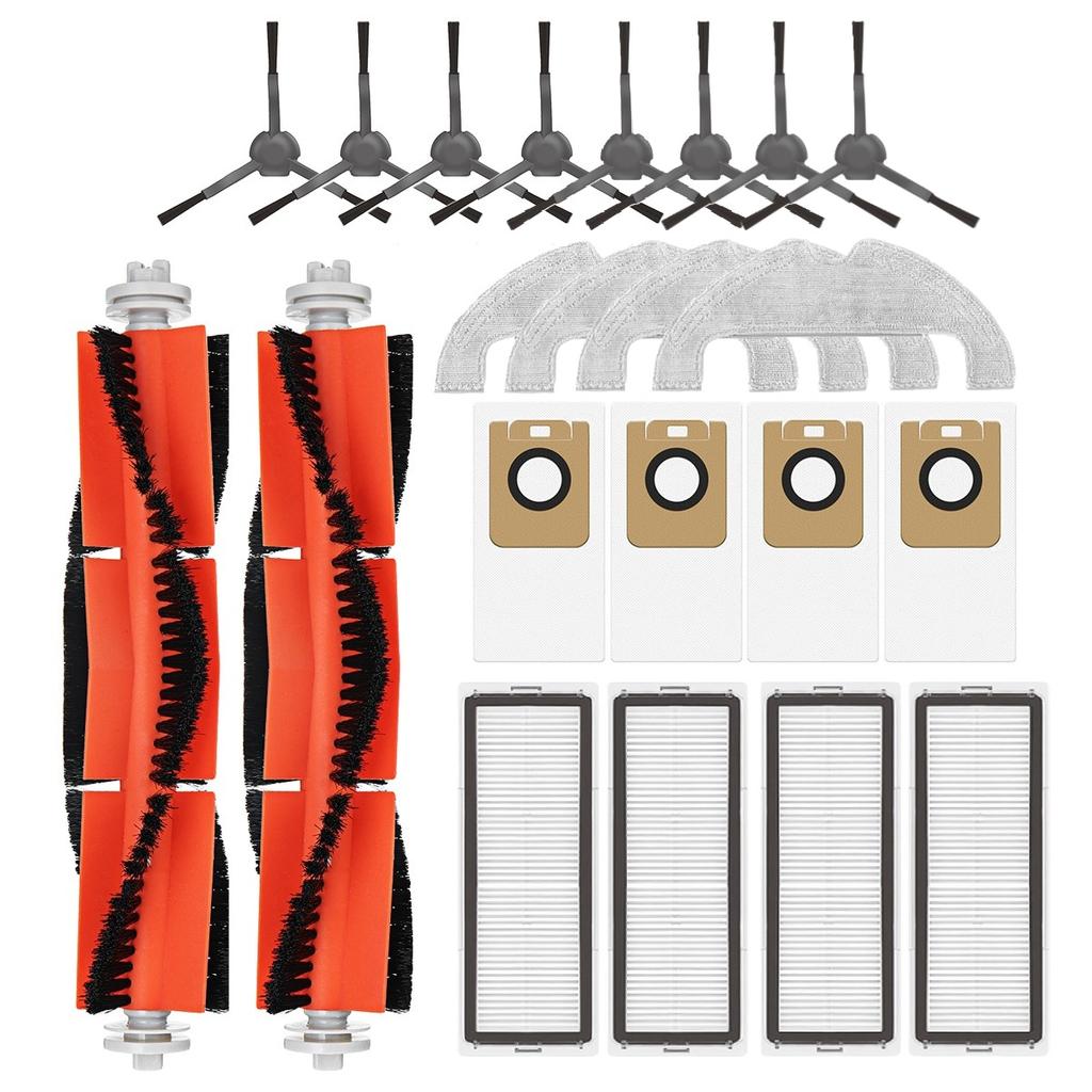 Ersatzzubehör Hauptseitenbürste HEPA-Filter Staubbeutel Wischmopp für Dreame Bot D10 Plus Z10 Pro L10 Plus RLS3D Saugroboter