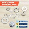 260PCS Stainless Steel Washer Kit – M3-M10 Lock & Flat Washers Set