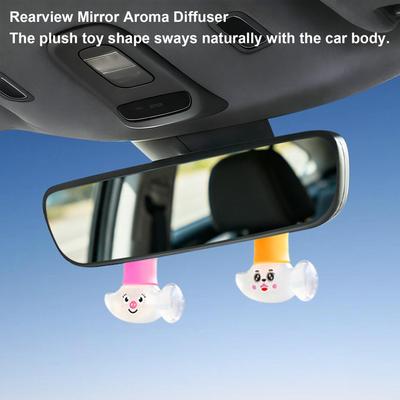 Auto Duftbaum Klebend Rutschfest Cartoon Tier Design Auto Lufterfrischer Rückspiegel Ornament Für Anhänger Wohnmobil