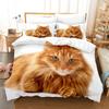 3D Cat Bedding Sets Duvet Cover Set With Pillowcase Twin Full Queen King Bedclothes Bed Linen