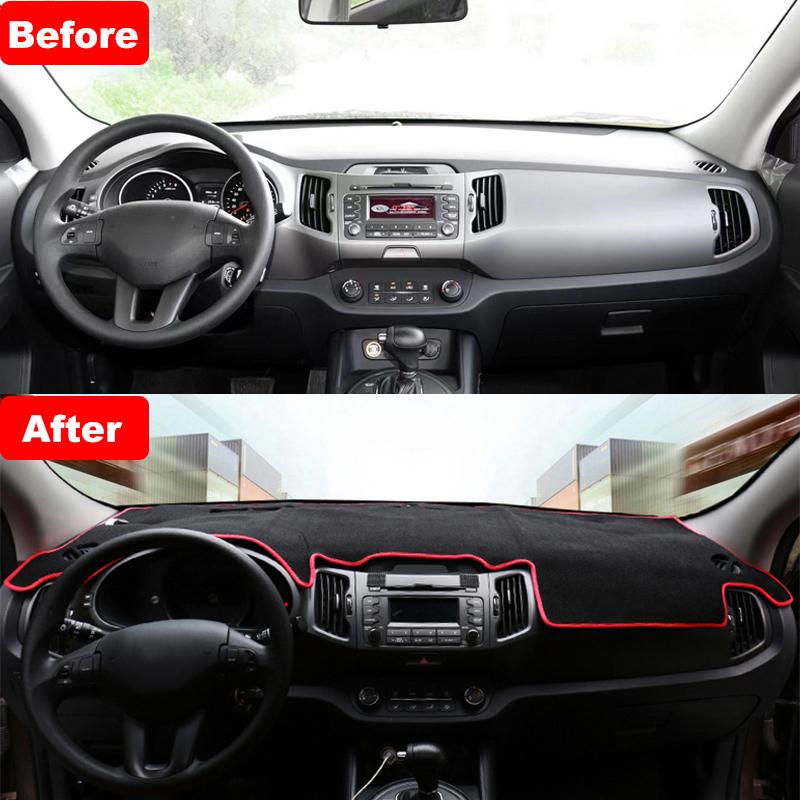 Für Kia Sportage 3 R 2010 2011 2012 2013 2014 2015 LHD RHD Auto Dashboard Abdeckung Dash Matte Sonnenschutz nicht-slip Pad Zubehör