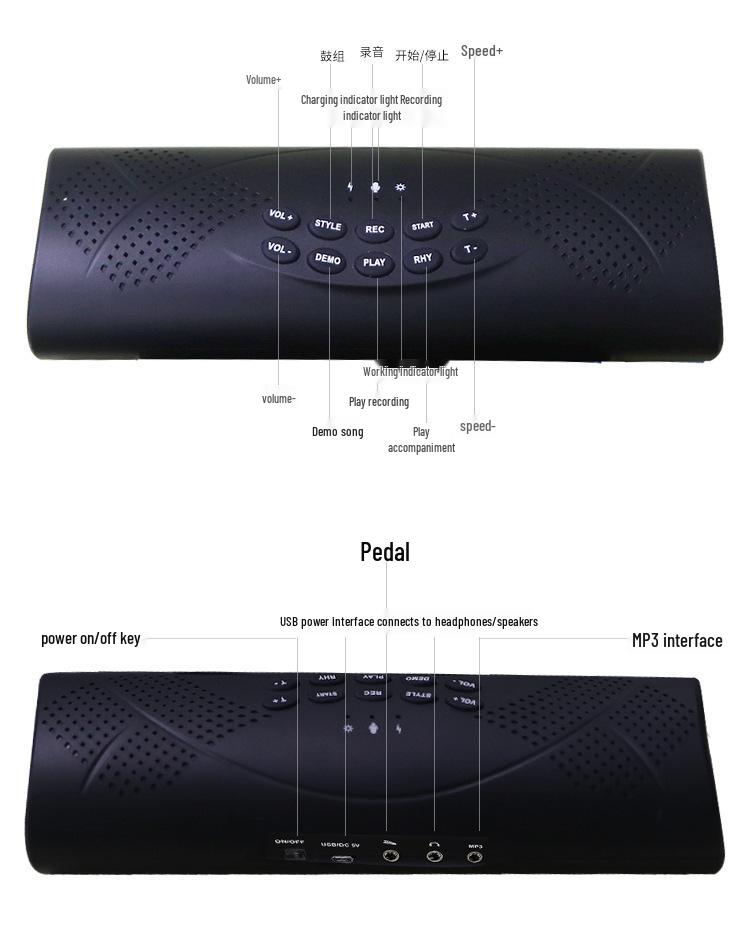 Portable Electronic Hand Roll Drum Kit for Beginners and Children - Foldable Jazz Drum Set