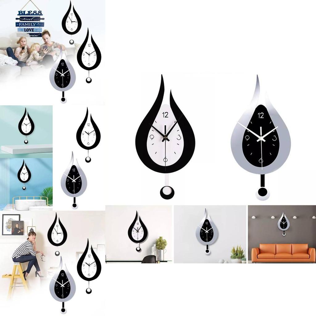 Elegant Modern Acrylic Wall Clock With Silent Movement For Living Room And Bedroom Decoration