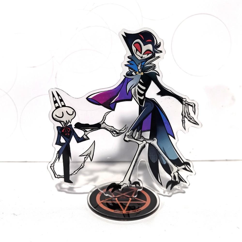 Helluva Boss Anime Figure Acrylic Stand Model Plate 1pc Blitzo Desk Decor Standing Sign Game Fans Gift Ornaments Stand Model