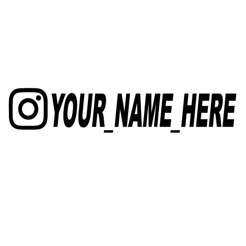 User Name Custom Personalized Instagram Vinyl Decals for Instagram FACEBOOK Customization Needs Remarks Car Sticker