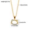 6pcs Anime Hello Kitty Pendant Necklaces Set Cute Cat Bow Design Fashion Jewelry for Women Men Gift Ideas