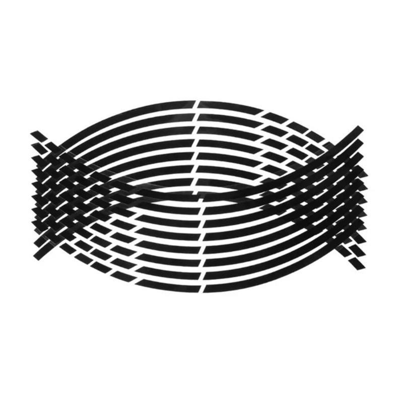 Wheel Rim Sticker Motorcycle Wheels Cycling Bike Night Safety Stripe 17-18'' Rim Reflective Stickers Universal Rim Tape