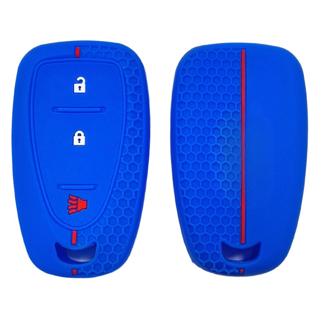 Rubber Car Key Fob Cover Silicone Protector Case Bag for Chevrolet Cruze Spark 2016 Malibu Camaro 3 Buttons Remote Accessories