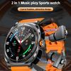 2025 Nové chytré hodinky 2 v 1 Sluchátka Chytré hodinky Bluetooth Volání pro muže Hodinky Navigace Monitor srdečního tepu Sportovní Hudba Chytré hodinky