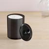 1/2pcs 10 oz black transparent plastic pharmacist jar set, suitable for cotton balls, swabs, pads, and dental floss -