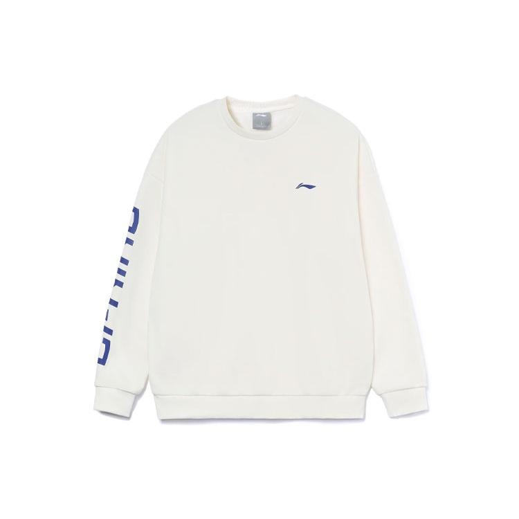 Li-Ning Training Series Stay Warm Fleece Pullover White Unisex AWDRF44-3 XXL