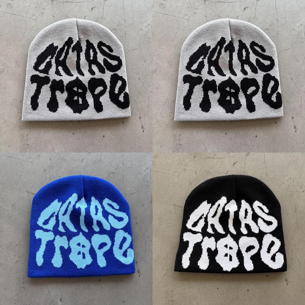 Unisex Knitted Cold Weather Hat With Letter Pattern For Outdoor Activities