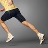 adidas Adizero Control Striped Mid-Waist Slim-Fit Running Short Tights Men Bottoms Black IK9716