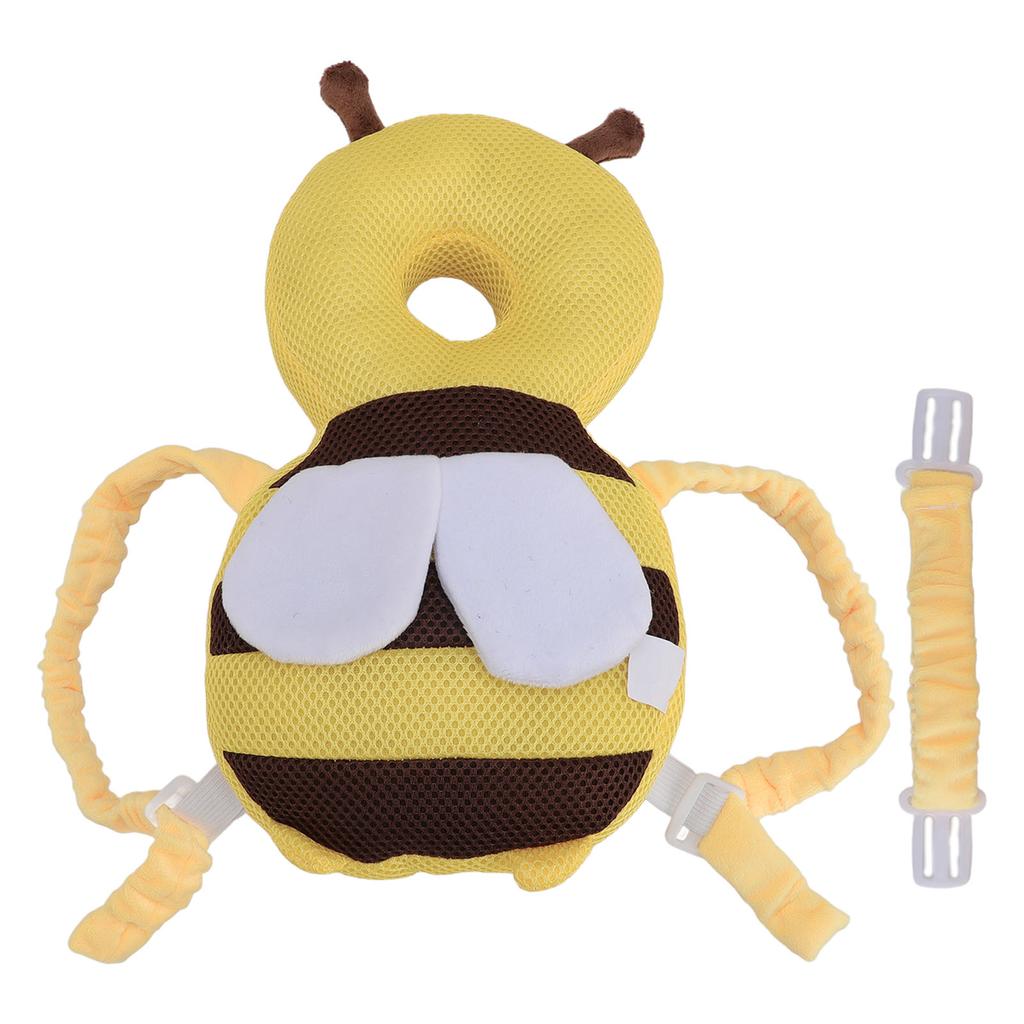 Yellow Bee Baby Walker Head Backpack Comfortable Baby Head Pad Portable Toddler Head Cushion for