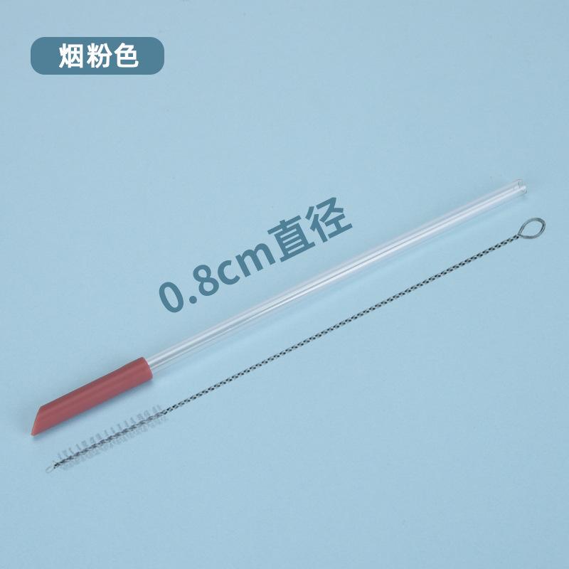 0.8Cmtritan Telescopic Straw Multi-Color Optional Set Milk Tea Beverage Reusable Water Cup Straw
