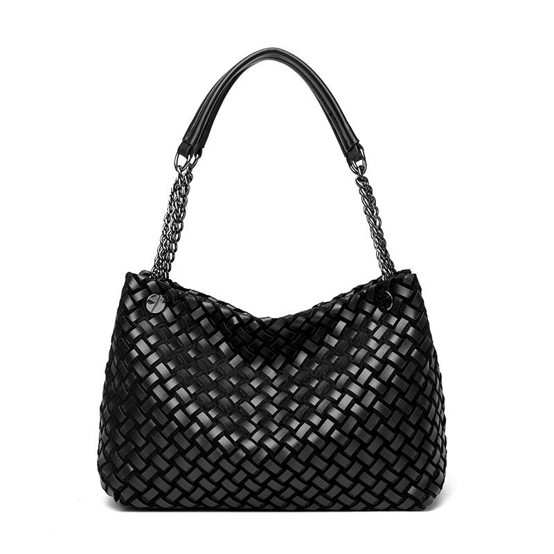 Niche Design Hand-woven Bag, New High-end Tip Bag, Dumpling Bag, Portable Child and Mother Bag, Vegetable Basket Bag.