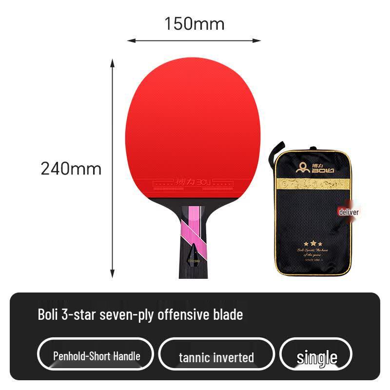 Boli 3-Star Table Tennis Racket Set