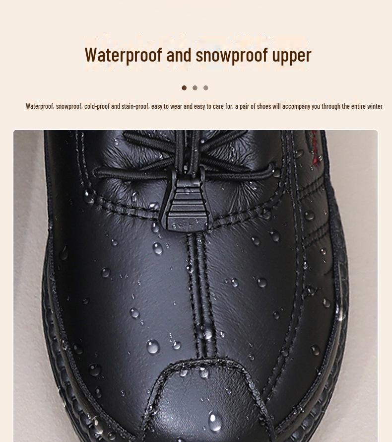 2024 Winter Women's Soft Sole Cotton Shoes - Comfortable, Warm, Plus Velvet, Flat-soled Boots for Middle-aged & Elderly