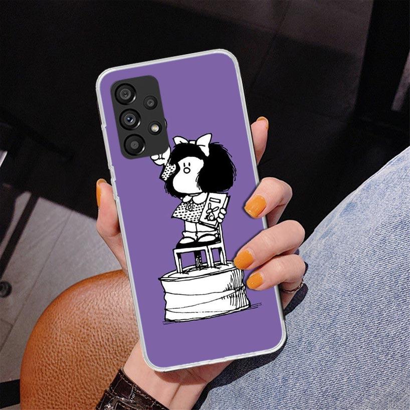 Mafalda Cartoon Phone Case For Samsung Galaxy A17 A16 A15 A14 A13 A57 A56 A55 A54 A53 A37 A36 A35 A34 A33 A26 A25 A24 A23 Galaxy