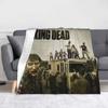 The Walking Dead Horror Movie Blanket Fleece Rick Grimes Daryl Dixon Carl Comic Warm Throw Blanket for Bedding Couch Bed Rug