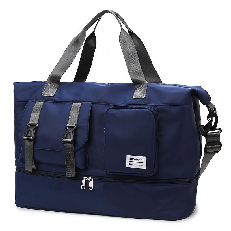 Large Capacity Multi-Functional Travel Duffel Bag & Gym Tote with Multiple Compartments, Durable Nylon Sports Bag