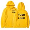 DIY Custom Your Brand LOGO  Men Women Casual Hoodie  Top Solid Color Pullover Street Personality Sweatshirt Custom Gifts
