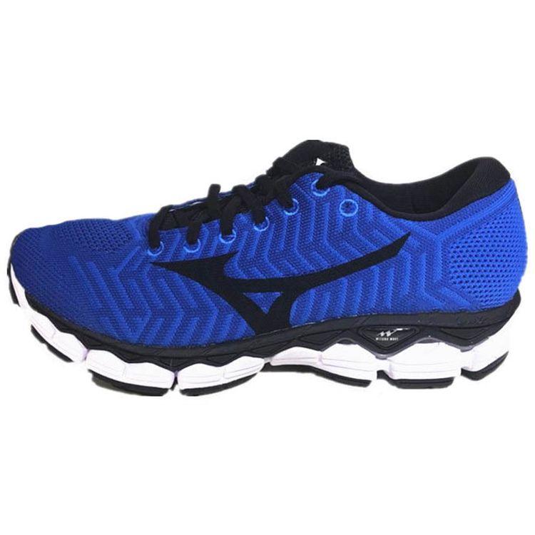 Mizuno Waveknit S1 Pohodlné Síťované Tlumící Odolné Prodyšné Boty na Běh s Nízkým Svrškem Unisex tenisky Modrá Černá J1GC182510