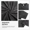 Camiseta Informal de Verano Oversize Unisex Yami Anime Black Clover Vintage Camiseta Top Manga Corta de Algodón para Hombre Camiseta Lavada