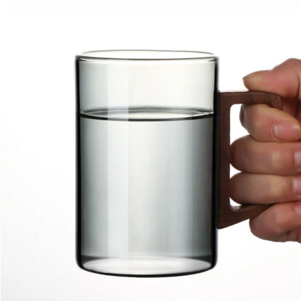 Heat Resistant Flower Tea Cup High Borosilicate Glass Tea Making Mug Water Cup  Daily Drinking