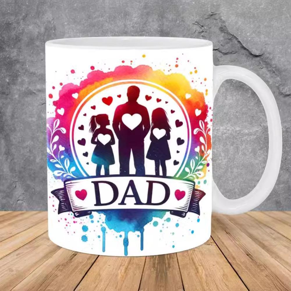 Father's Day Gift Ceramic Coffee Mark Cup Tea Cup Tools