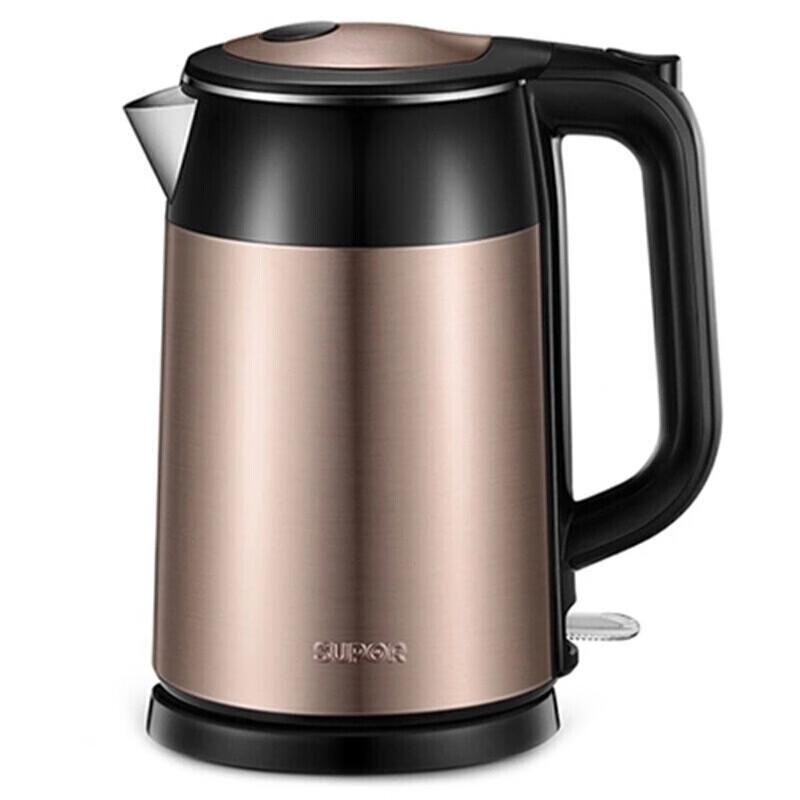 SUPOR ZMD 1.7L Double-Layer Stainless Steel Electric Kettle CN plug (adapter included)