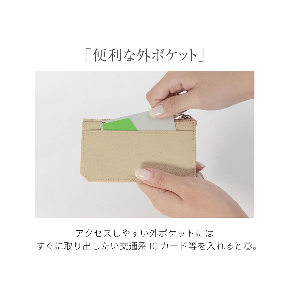 HIGH FIVE Étui pour Fragment, Portefeuille Fin en Cuir de Vachette avec Porte-Cartes, Porte-Monnaie et Soufflet, Portefeuille Intelligent pour Hommes et Femmes, Noir