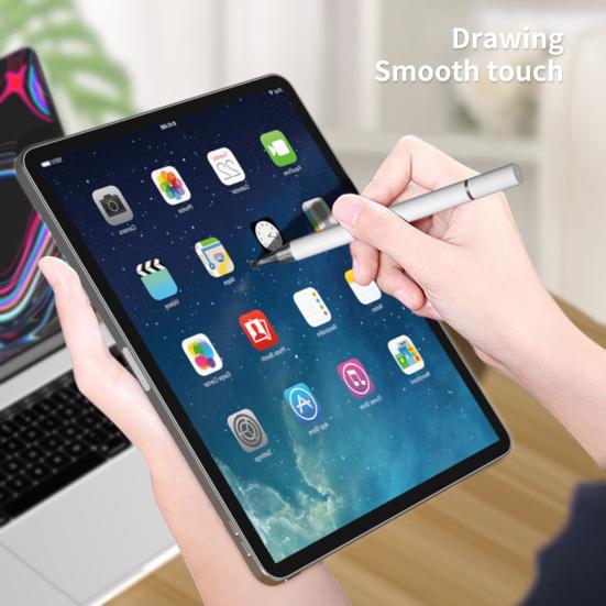 Capacitive Pen Dual Heads Precise Positioning High Sensitivity Multi-function Conductive Smooth Writing Portable Universal Tablet PC Phone Pencil